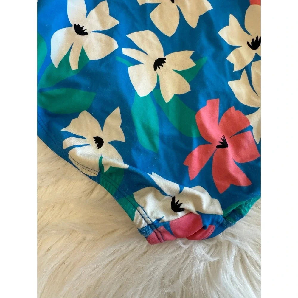 Hanna Anderson floral swim size 8 EUC‎